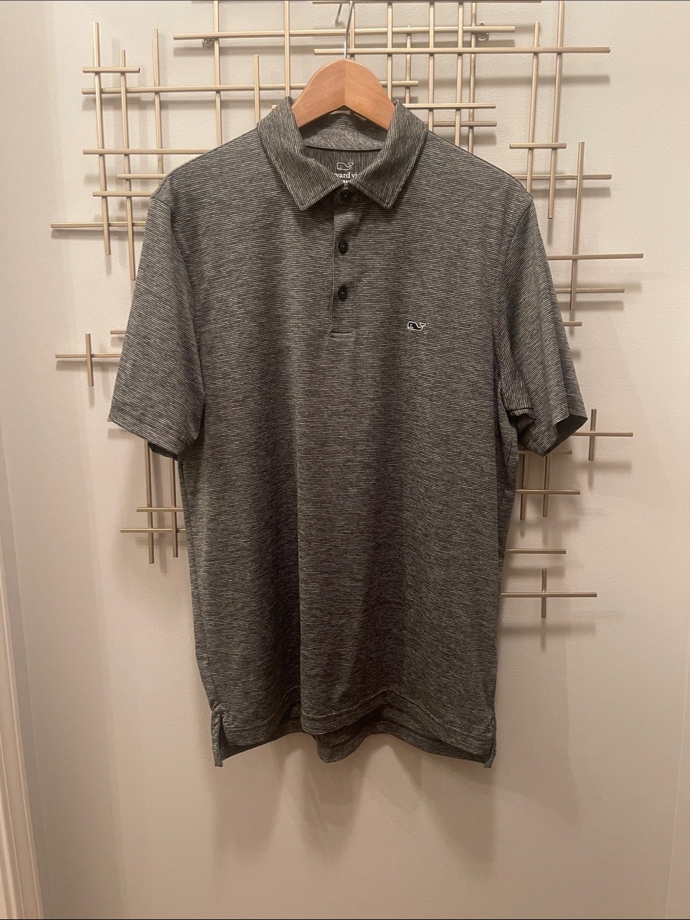Vineyard Vines Heather Gray Men's Polo
